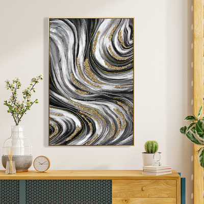 Pikturë muri abstrakte 62x4,5x92Hcm (HM4561), bezhë