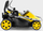 Kositëse bari me bateri Kärcher LMO 3-18, motor brushless, kosh 35L, e verdhë e zezë