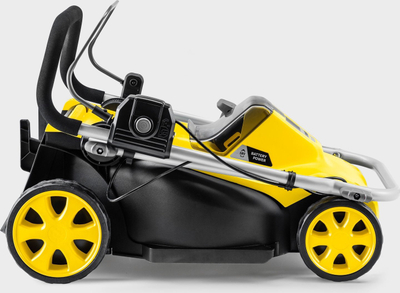 Kositëse bari me bateri Kärcher LMO 3-18, motor brushless, kosh 35L, e verdhë e zezë