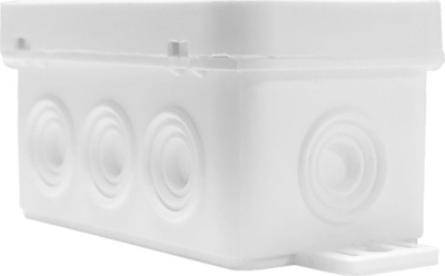 Kuti elektrike sipërfaqësore V8 Flexible, 8 hyrje, 80x45x41mm, IP54, e bardhë