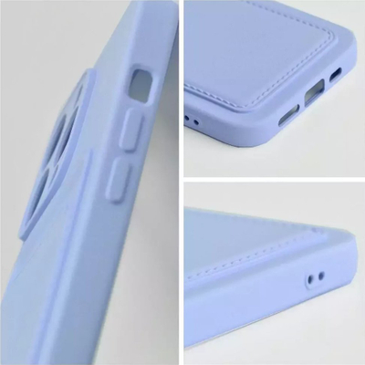 Калјоф за телефон Forcell за Samsung Galaxy A53 5G, мек силикон, со џеб за картички, виолетов
