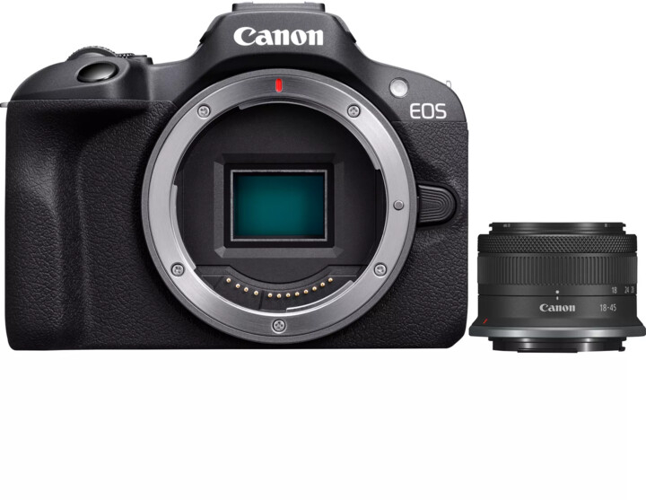 Fotoaparat Canon EOS R100 + RF-S 18-45MM IS STM EU26