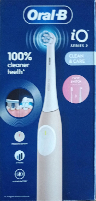 Furçë dhëmbësh me rrymë Oral-B iO2, me mikrovibrime, e bardhë