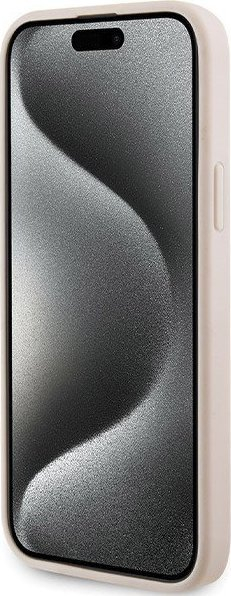 Futrollë për telefon Karl Lagerfeld KLHCP15MPQKPMP, për iPhone 15 Plus, hardcase, rozë me dizajn quilted