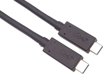 Kabllo USB PremiumCord USB4 40Gbps, Thunderbolt 3, 1m, e zezë