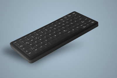 Tastierë Contour Design Active Key AK-C4110, industriale, USB, layout gjerman, e zezë