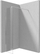 Mur dushi walk in Deante Kerria Plus 30, xham 6 mm, profil krom, transparent