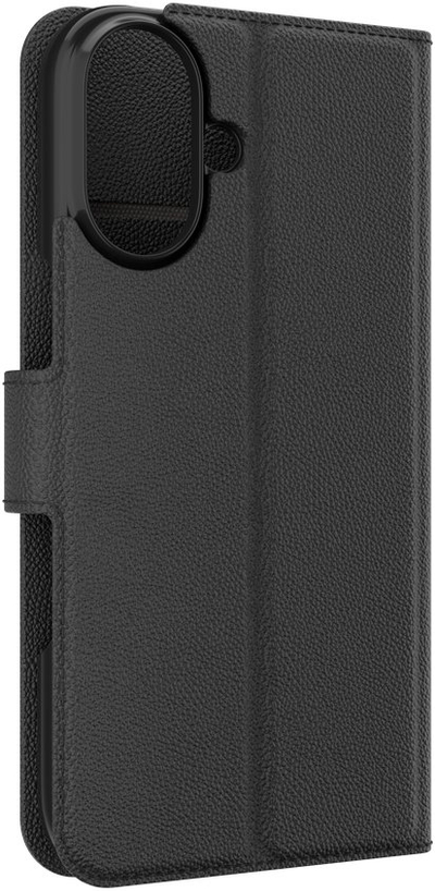 Kapak folio IFrogz Defence, për iPhone 16, me xhepa karta, i zi