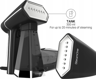 Steamer vertikal SteamOne Duo Pro Daily, set, i zi me blu
