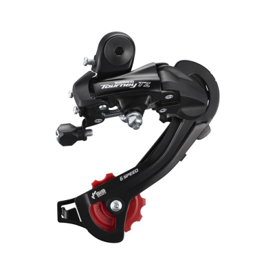 Kambjo e pasme Shimano Tourney RD-TZ500, 5-7 marsh, SIS, e zezë