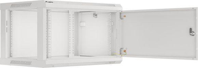 Kasetë murale rrjeti Lanberg WF01-6406-00S, 19", 6U, gri
