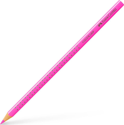 Lapsa me ngjyra Faber Castell Colour Grip Pink Neon, set 12 copë, rozë neon