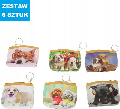 Portofol Adar Dog Handbag, me zinxhir, dizajn qenush, ngjyrë MIX