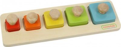 Loja druri Masterkidz Sizes and Colors, puzzle edukativ, zhvillim motorik, shumëngjyrëshe