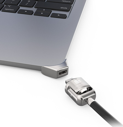 Adapter sigurie Compulocks Ledge për MacBook Air 15" M2 M3, me çelës, ngjyrë argjendtë