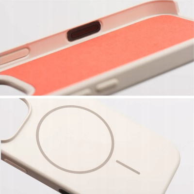 Mbrojtëse telefoni Premium Glossy MagSafe, për iPhone 16 Pro, bezhë