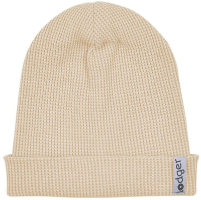 Капа за деца Lodger Beanie Ciumbelle, 6-12 месеци, памук, беж боја