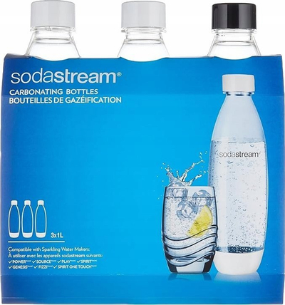 Shishe për gazim Soda Club, 1L, plastike, e tejdukshme