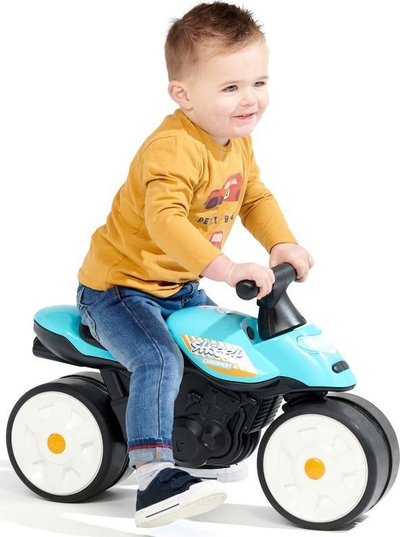 Мотор балансирач Falk Baby Moto Team Bud Racing, до 25 kg, за 1 година+, сина боја