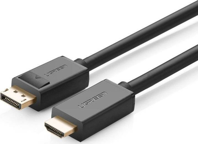 Kabllo Ugreen DisplayPort në HDMI, 1.5m, 4K, e zezë