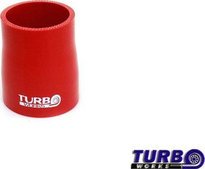 Reduktim silikoni TurboWorks, 57‑63mm, i kuq