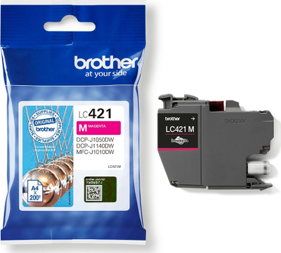 Katridha boje Brother LC-421M, magenta, 200 faqe