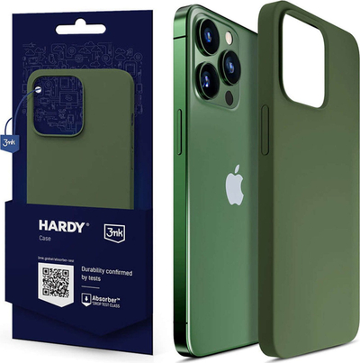 Mbulesë telefoni 3MK Hardy MagSafe për iPhone 13 Pro, silikoni, jeshile