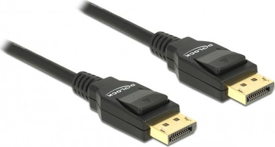 Kabllo Delock DisplayPort - DisplayPort, 3m, e zezë