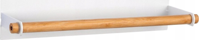 Mbajtës magnetik për letra kuzhine Wenko Magna, 30cm, metal bambu, i bardhë