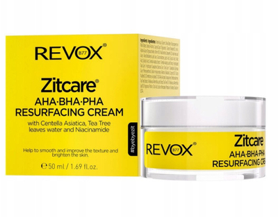 Krem fytyre Revox Zitcare AHA BHA PHA Restructuring, 50ml, për lëkurë me akne