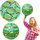 Top gome Swede Rubber Ball MIX, shumëngjyrësh, për kalamaj