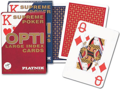 Karta pokeri Piatnik Opti Poker 77142, 55 letra, indeks i madh