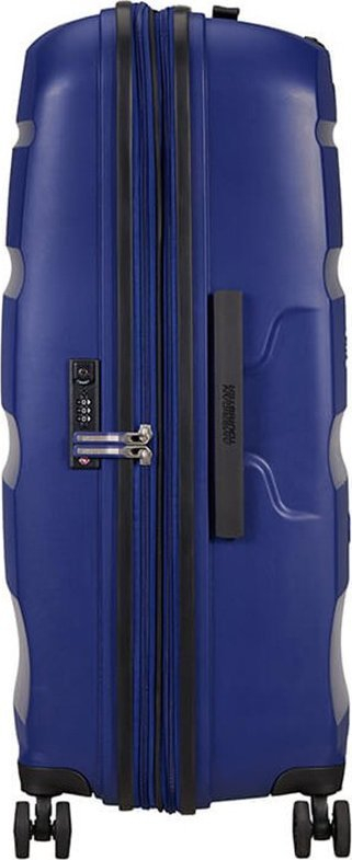 Valixhe American Tourister Bon Air Dlx Large, 4 rrota, bravë TSA, blu e errët