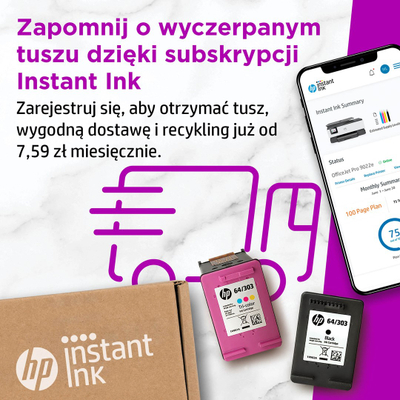 Printer multifunksional HP OfficeJet Pro 9022e, Inkjet termal, i bardhë