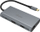 Docking stacion Akasa USB Type-C 9‑në‑1, 4K HDMI, PD 100W, gri