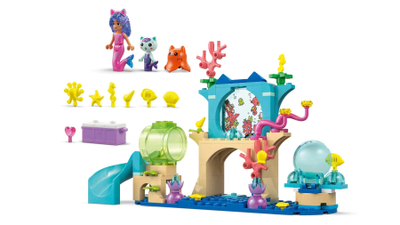 Lodër ndërtimi LEGO Gabby’s Dollhouse 11204, aventurë akuariumi sirenë, shumëngjyrëshe