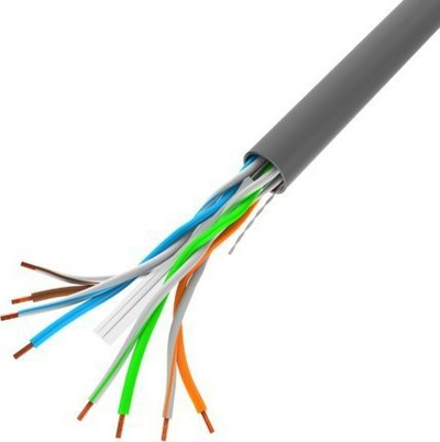 Kabllo rrjeti Lanberg LCU6-11CU-0100-S, UTP Cat 6, 100m, gri