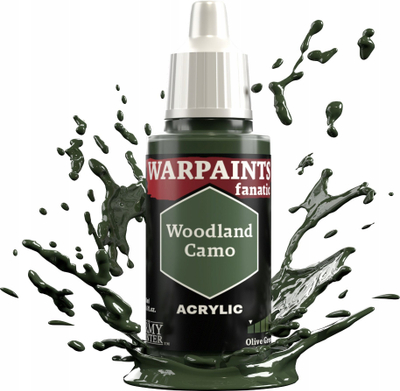 Ngjyrë akrilike The Army Painter Warpaints Fanatic Woodland Camo, 18ml, për miniatura