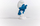 Figurinë lodër Schleich Smurfs Lazy, për koleksion, blu e bardhë