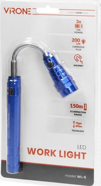 Elektrik dore Orno WL-9, LED 3 diode, teleskopik 17-57 cm, i zi