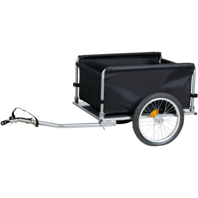 Rimorkio biçiklete Dunlop Bike Trailer, palosëse, me reflektorë, e zezë me të verdhë