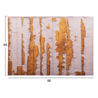 Pikturë kanavace HomeMarkt Gobi HM4784, 98x68cm, abstrakte, e artë ecru