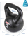 Kettlebell Enero Fit, 4 kg, bituminoz, i zi