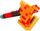 Lodër sëpatë Nerf Minecraft Firebrand, me fishekë shkumë, plastike, portokalli