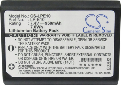 Bateri kamerë Cameron Sino LP-E10, 950mAh, Li-ion, e zezë