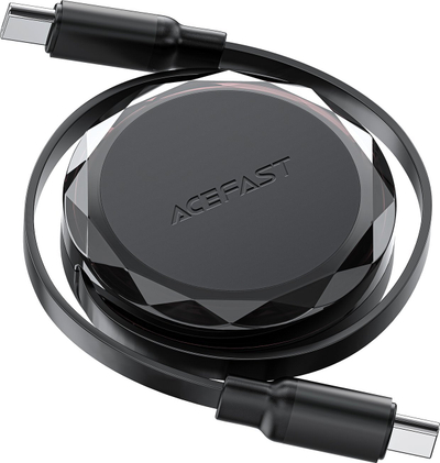 Kabllo USB C Acefast C13 03, 0.8m, 60W, e zezë