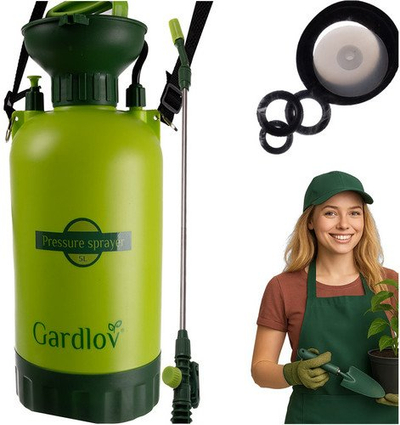 Spruc me presion Gardlov 25581, 5L, me pompë dore, jeshil