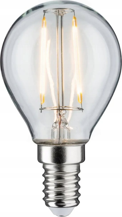 Llampë LED Paulmann Filament Drop, 230V, xham transparent, e ngrohtë