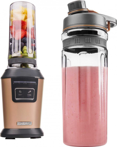 Blender smoothie Sencor SBL 7176GD, 800W, shishe 0.6L, ngjyrë metalike