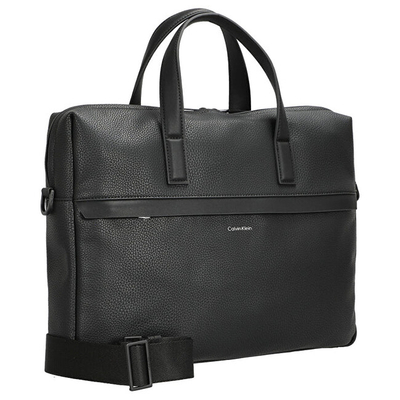 Çantë dore për laptop Calvin Klein mCK5367, e zezë